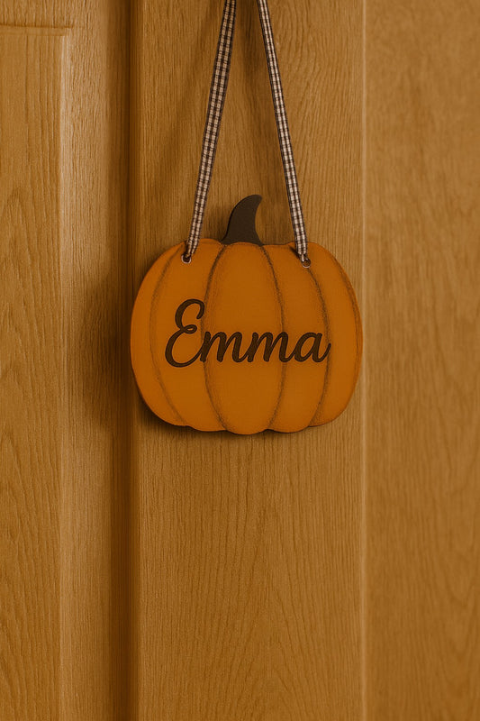 Personalized Hanging Pumpkin Décor