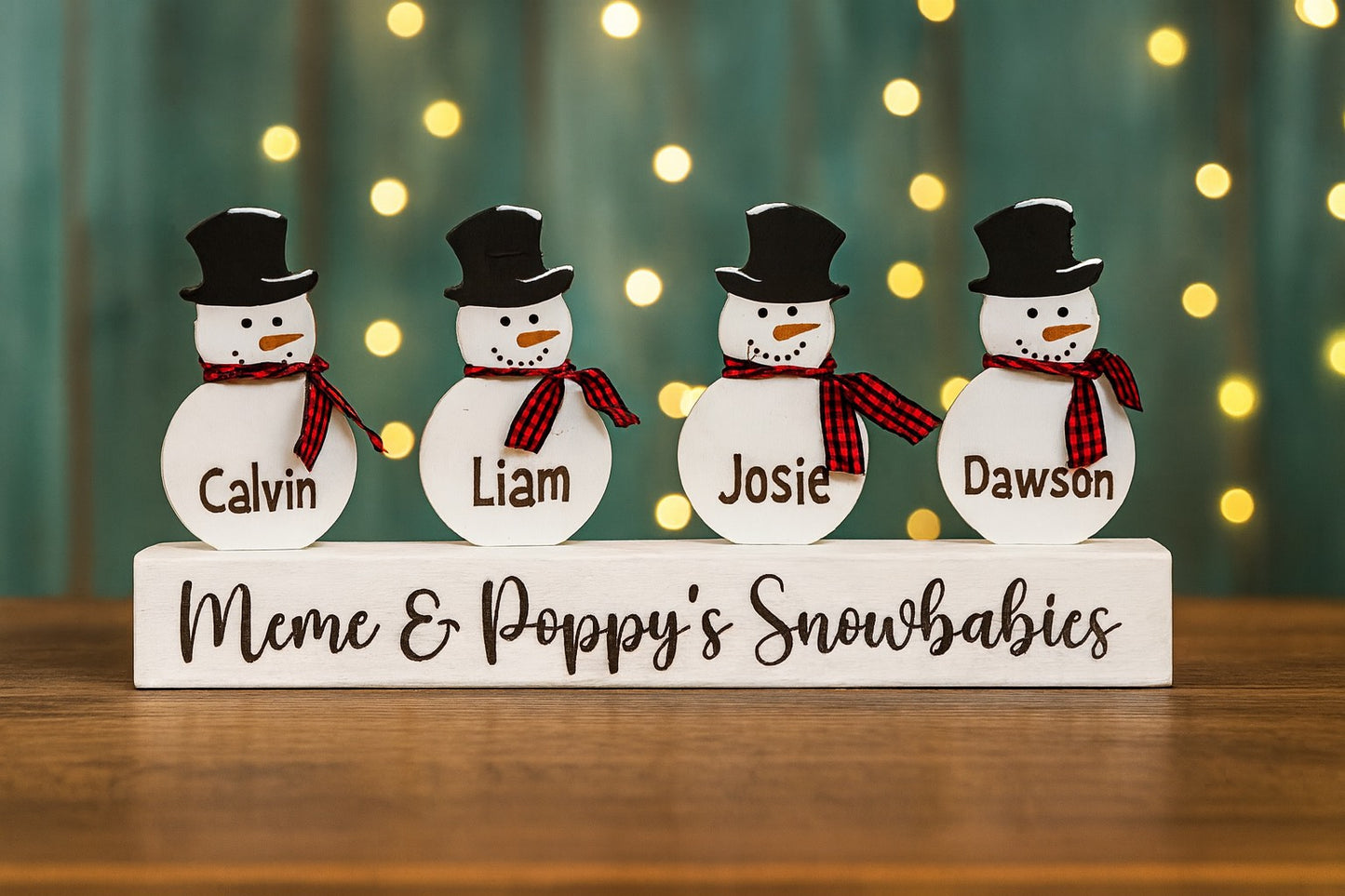 Personalized Family Snowman Set