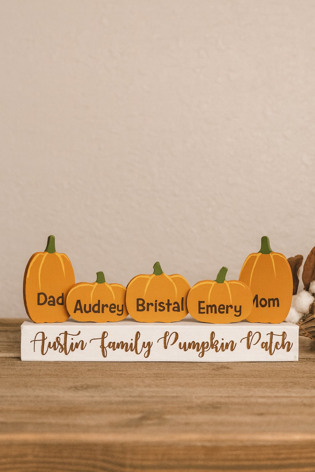Personalized Family Pumpkin Set