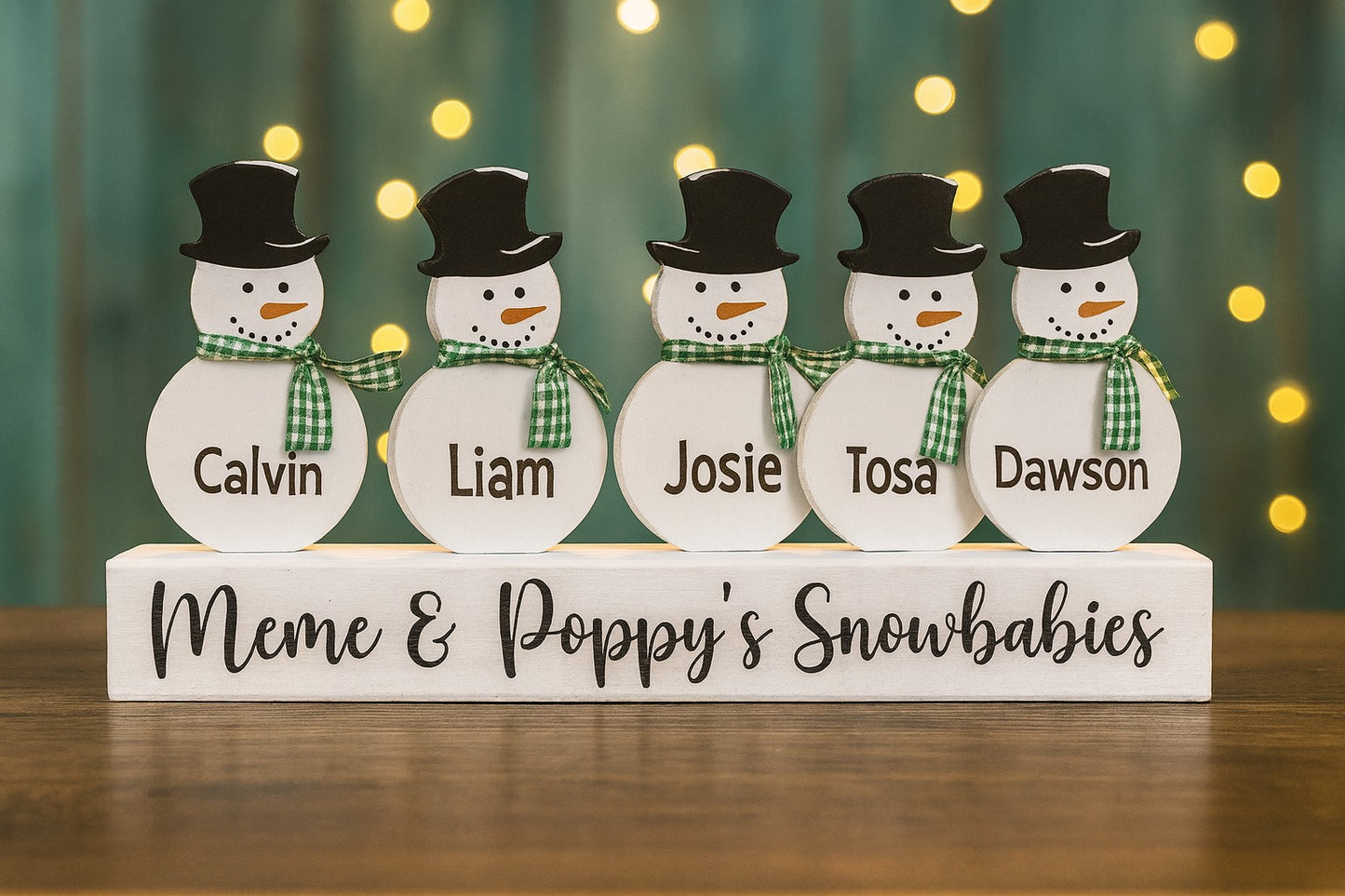 Personalized Family Snowman Set